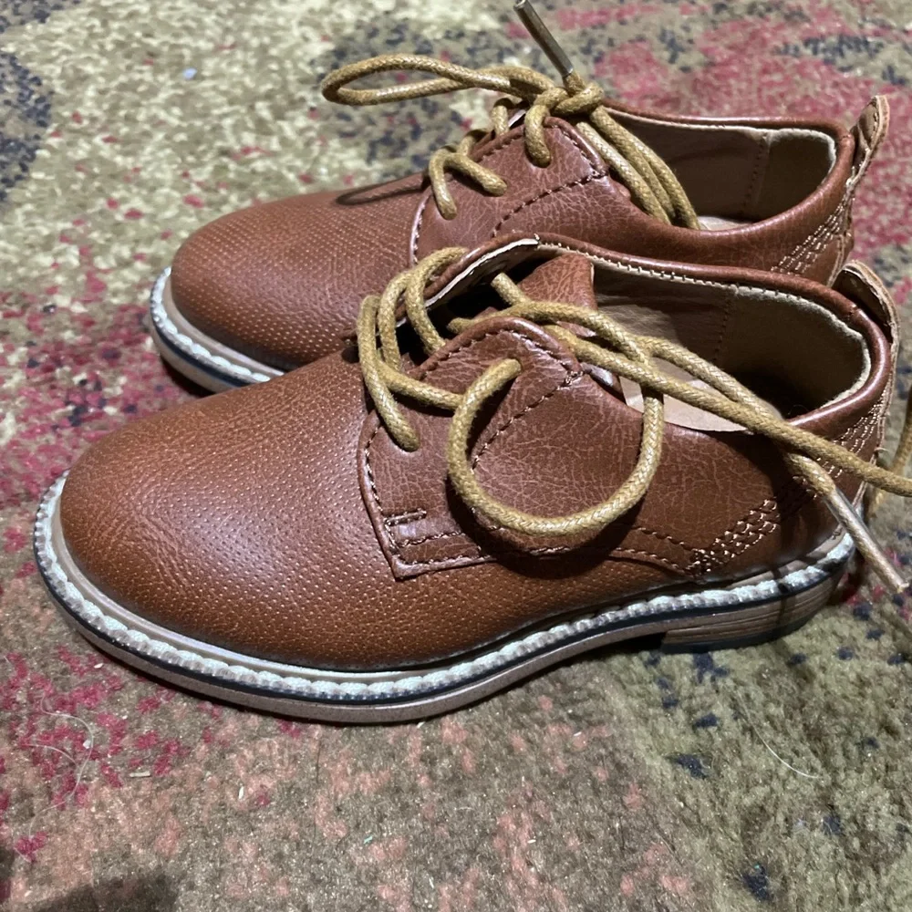 Like New Toddler Cognac‎ Robert David Panama Dress Shoe Size 5